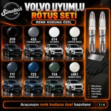 Simatechcolor Volvo LA5J Pacıffıc Blue Uyumlu Çizik Giderici Rötuş Seti