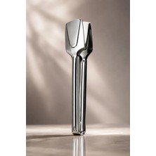 Klarhaus Lamy Paslanmaz Çelik Geniş Uçlu Servis Maşası, 23 cm – Salata, Makarna, Kahvaltı ve Açık Büfe Için Metal Maşa