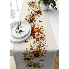 Bertille Home Sonbahar Serisi 140X40 cm Dijital Baskılı Runner (Halloween Autumn)