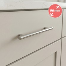Alüminyum Paslanmaz Inox 96 mm Mobilya Boy Kulp Çap : 12 mm