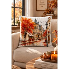 Bertille Home Sonbahar Serisi Çift Tarafı Dijital Baskılı Kırlent Kılıfı (Halloween Autumn)