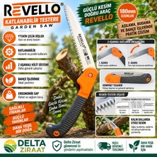 Revello 180 mm Katlanabilir Bahçe Testeresi – 2 Aşamalı Katlama Mekanizmalı Çelik Testere