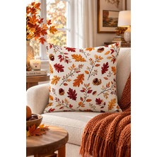 Bertille Home Sonbahar Serisi Çift Tarafı Dijital Baskılı Kırlent Kılıfı (Halloween Autumn)