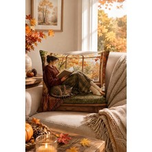 Bertille Home Sonbahar Serisi Çift Tarafı Dijital Baskılı Kırlent Kılıfı (Halloween Autumn)