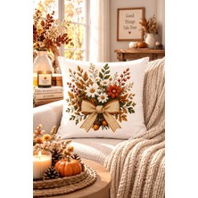 Bertille Home Sonbahar Serisi Çift Tarafı Dijital Baskılı Kırlent Kılıfı (Halloween Autumn)