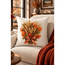 Bertille Home Sonbahar Serisi Çift Tarafı Dijital Baskılı Kırlent Kılıfı (Halloween Autumn)