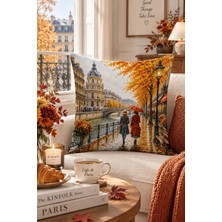 Bertille Home Sonbahar Serisi Çift Tarafı Dijital Baskılı Kırlent Kılıfı (Halloween Autumn)