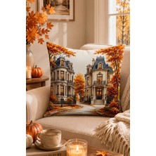 Bertille Home Sonbahar Serisi Çift Tarafı Dijital Baskılı Kırlent Kılıfı (Halloween Autumn)