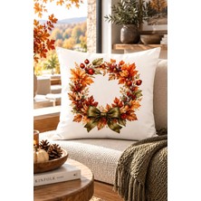 Bertille Home Sonbahar Serisi Çift Tarafı Dijital Baskılı Kırlent Kılıfı (Halloween Autumn)