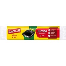 3 Adet Koroplast Jumbo Boy Çöp Torbası 7'li