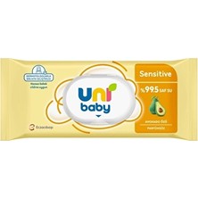 3 Adet Uni Baby Sensitive Avokado Özlü Islak Mendil 90'lı