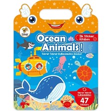 3 Adet Lino Tekrar Tekrar Kullanılabilen Ilk Sticker Kitabım Ocean Anımals