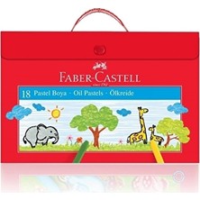 2 Adet Faber Castell 18'li Çantalı Pastel Boya