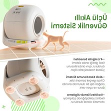 Velora Yeni Nesil Akıllı Otomatik Kedi Tuvaleti, Uygulama ile Kontrol, 78LT