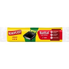 3 Adet Koroplast Battal Boy Çöp Torbası 7'li