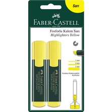 4 Adet Faber Castell 2'li Fosforlu Kalem (2 Sarı)