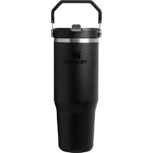 2 Adet Stanley The Iceflow Flip Straw Pipetli Termos Black 0.89 Litre
