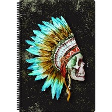 4 Adet Art Style Defter A4 60 Yaprak Kareli Pp Kapak Spiralli