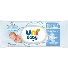 2 Adet Uni Baby Islak Mendil Yenidoğan 40'lı