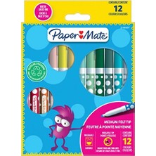 4 Adet   Papermate Keçeli Boya Kalemi 12LI