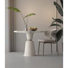 Semih Mobilya Dekoratif Plastik Modern Yemek & Çalışma Masası Ayağı Kapadokya Bej Rengi Masa Ayağı 72 cm