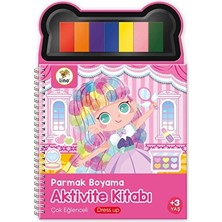 2 Adet Lino Parmak Boyama Aktivite Kitabı Dress Up