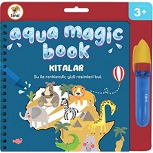 2 Adet Lino Aqua Magic Book Kıtalar (Sihirli Boyama Kitabı)