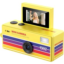 Acton Popcam Flip Ekranlı Mini Fotoğraf Makinesi (Sarı)