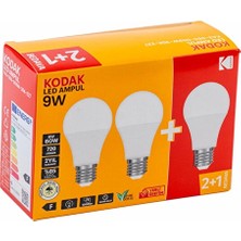 Kodak LED Ampul Beyaz Işık 3lü