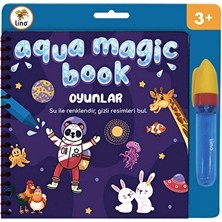 4 Adet Lino Aqua Magic Book Oyunlar (Sihirli Boyama Kitabı)