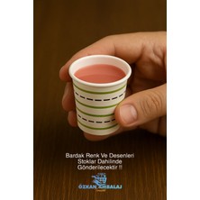 Özkan Ambalaj Temizlik 100 Adet 2.5 Oz 75 ml Zemzem Bardağı Tattırım Bardağı Ikramlık Küçük Mini Karton Bardak