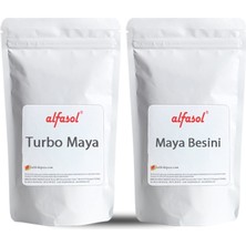 Alfasol Turbo 100 Maya ve Maya Besini Seti 1 KG Aktif Fermantasyon İçin Özel Formül