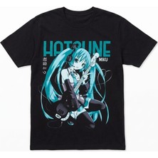 Orijintex Hatsune Miku Tişört Siyah