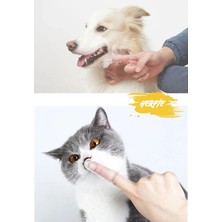 Herfie Evcil Hayvan Kedi Köpek Parmak Diş Fırçalama Temizleme Aleti Diş Fırçası