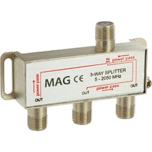 Akıllı Bayi Mag MG-1504 5-2500 Mhz 1 Giriş 3 Çıkış Anten-Sinyal Dağıtıcı 1/3 Splitter