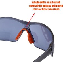 Velora Uv Korumalı Bisiklet Güneş Gözlüğü, Silikon Burunlu ve Füme Renk