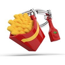 Metalmorphose French Fries ve Ketçup Anahtarlık