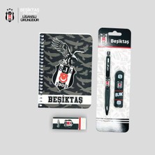 Bak Gel Al Beşiktaş Kırtasiye Seti Lisanslı Defter Versatil Kalem Uç Silgi Okul Çalışma Hediye Seti