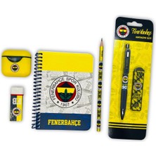 Bak Gel Al Fenerbahçe Lisanslı 6 Parça Kırtasiye Seti, Fenerbahçeli FB Taraftar Okul ve Öğrenci Seti