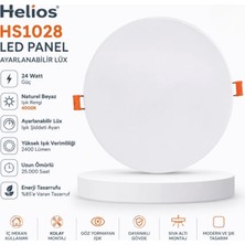 Helios HS1028 Ayarlanabilir 24 Watt Backlıght Lüx LED Panel Naturel Beyaz Işık