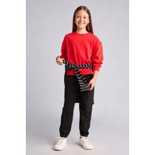 DeFacto Okul Jogger Fıt Esnek Belli Cepli Eşofman Altı Kız Çocuk X9036A625AU