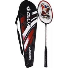 Delta Tek Parça Halinde Üretim Fiberglas Passion Badminton Raketi Ve Deluxe Badminton Çantası Seti