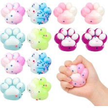 Velora 12 Adet Mini Squishy Pati, Stres Atmak Için, Taba Squishy Seti, Yavru Pençe Squishies, Sevimli Fufu Squishy Oyuncak, Rahatlamak Için Yumuşak Squishies, Taba Squishy Mini Koleksiyon