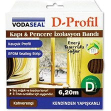 3 Adet Vodaseal Kapı Pencere Izolasyon Bandı Kahve 6,2m