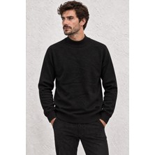 Tena Erkek Siyah Yarım Balıkçı Corspan Basic Triko
