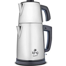 3 Adet King Tealuxe Çelik Çay Makinesi KCM334