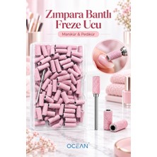 Ocean Freze Ucu Seti 100'LÜ Mini Zımpara Bandı Seti, Elektrikli Törpü Zımpara Başlığı #80