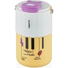3 Adet Vagonlife VGN2050 Sarı Çelik Termos 400 ml