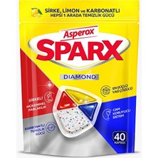4 Adet Asperox Sparx Bulaşık Makinesi Tableti Hepsi Bir Arada 40 Lı