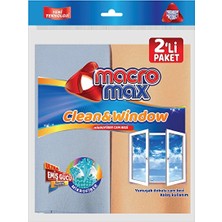 2 Adet Macromax Mikrofiber Cam Bezi 2'li